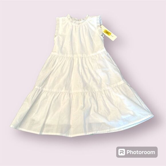 COPPER KEY Sleeveless Mock Ruffle Trim Tiered Babydoll Dress *NEW* - Picture 1 of 9